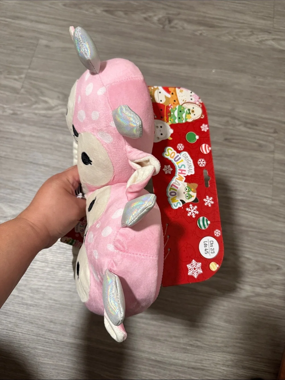 Squishmallows Girls Slippers Size 2/3 NEW WITH TAGS